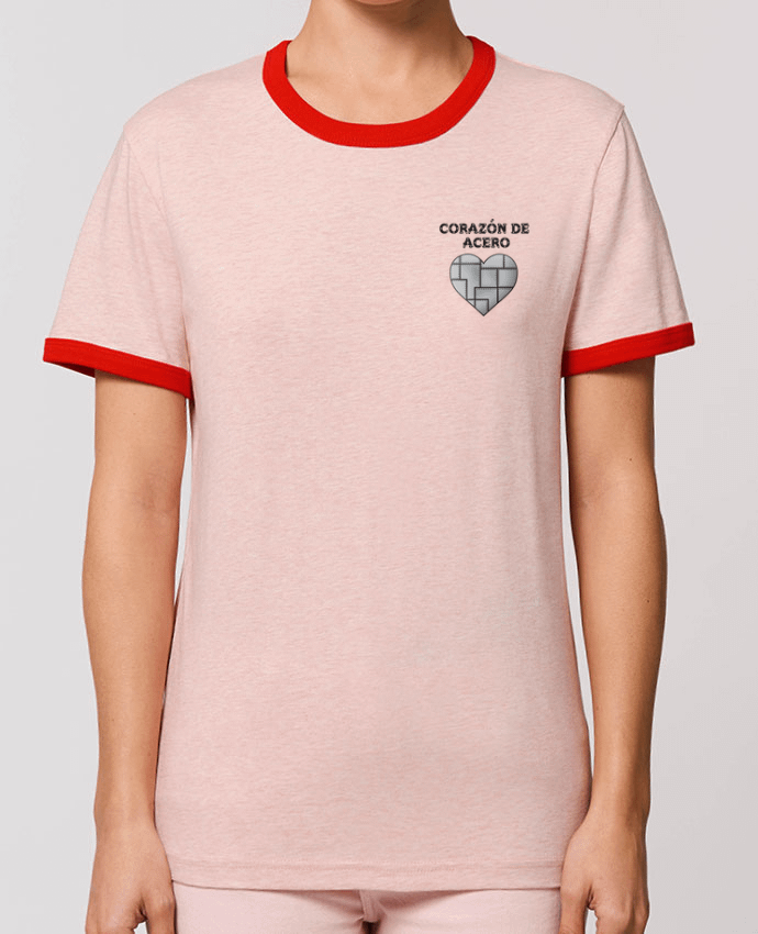 T-Shirt Contrasté Unisexe Stanley RINGER Corazón de acero por tunetoo