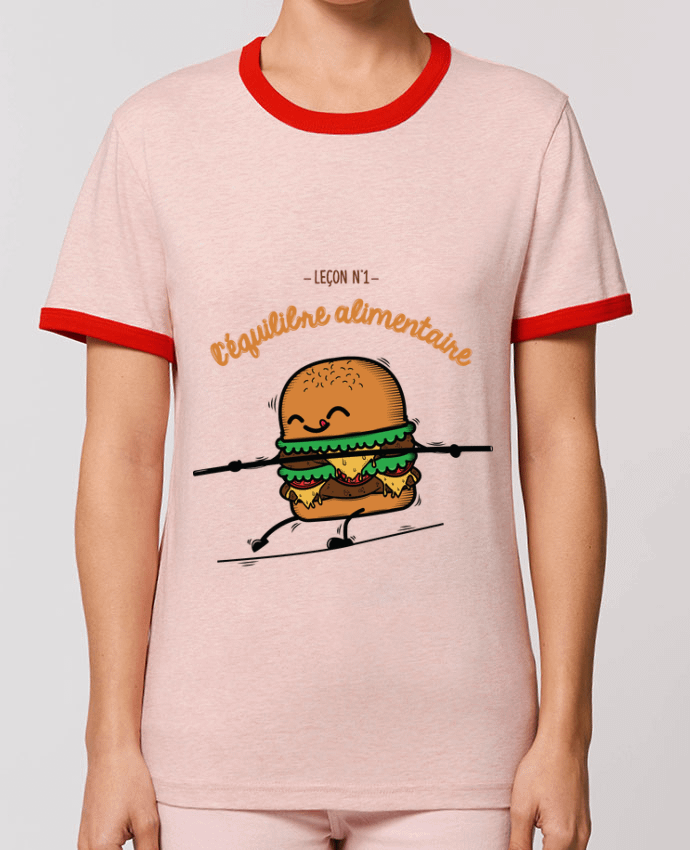 T-Shirt Contrasté Unisexe Stanley RINGER Equilibre alimentaire by PTIT MYTHO