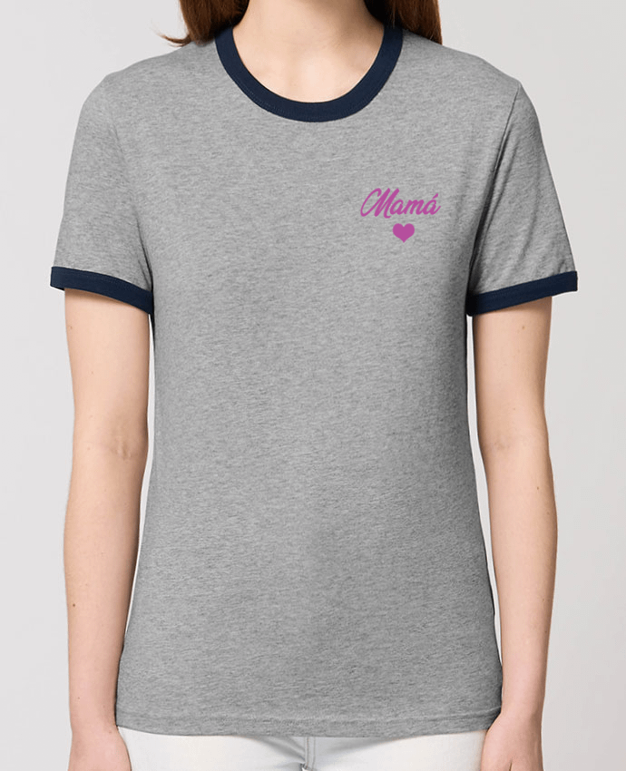T-Shirt Contrasté Unisexe Stanley RINGER Mamá por tunetoo