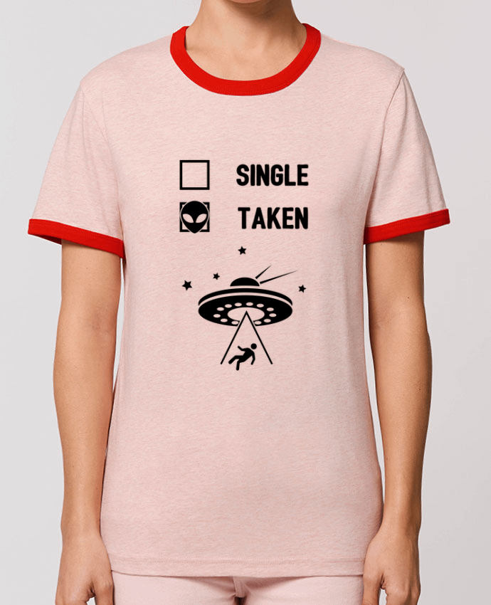 T-Shirt Contrasté Unisexe Stanley RINGER Taken by alien por tunetoo