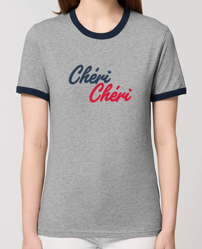 T-Shirt Contrasté Unisexe Stanley RINGER Chéri Chéri por tunetoo