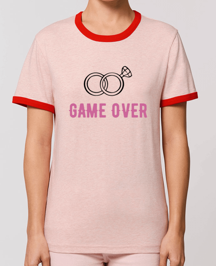 T-Shirt Contrasté Unisexe Stanley RINGER Game over mariage evjf por Original t-shirt