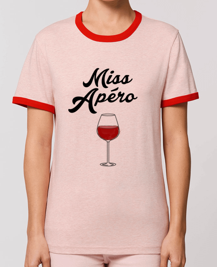 T-Shirt Contrasté Unisexe Stanley RINGER Miss Apéro by tunetoo