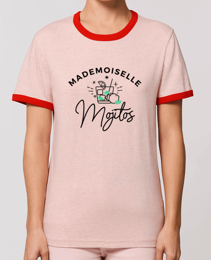 T-Shirt Contrasté Unisexe Stanley RINGER Mademoiselle Mojitos by Nana