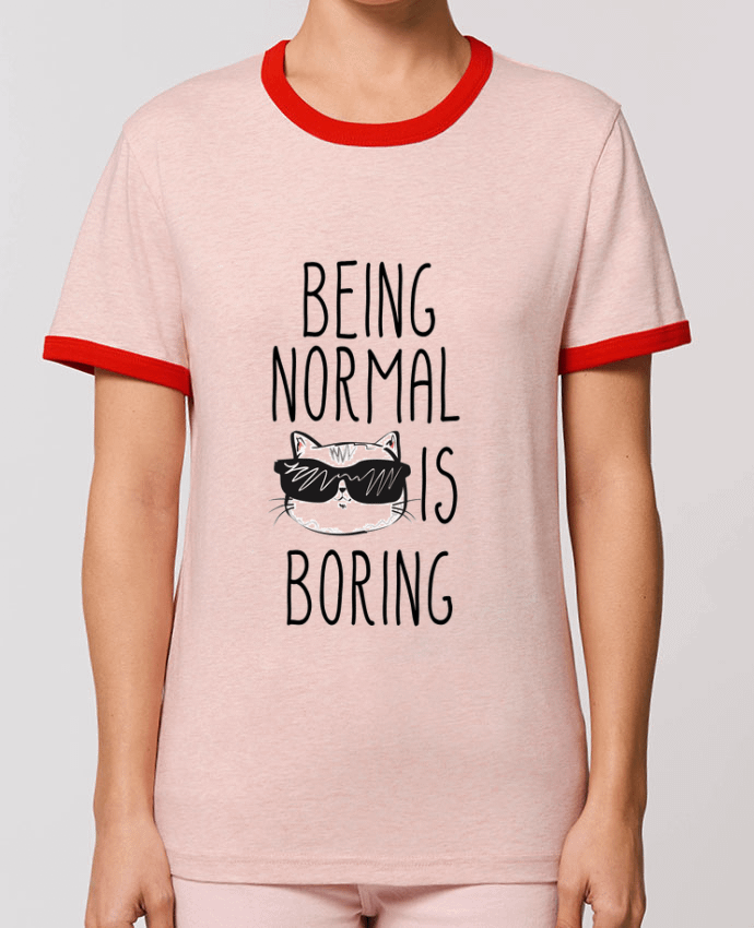 T-Shirt Contrasté Unisexe Stanley RINGER Being normal is boring by 