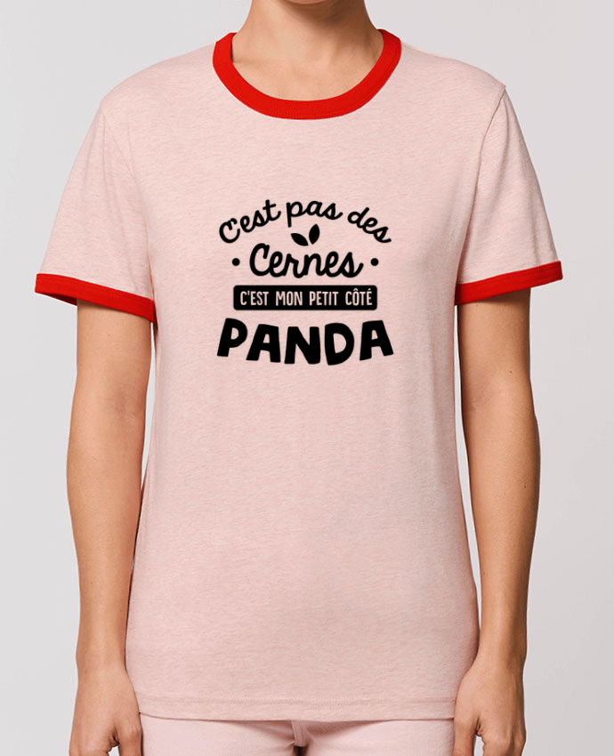 T-Shirt Contrasté Unisexe Stanley RINGER C'est pas des cernes cadeau por Original t-shirt