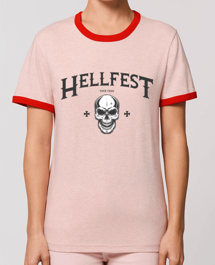 T-Shirt Contrasté Unisexe Stanley RINGER Hellfest fuck yeah by tunetoo