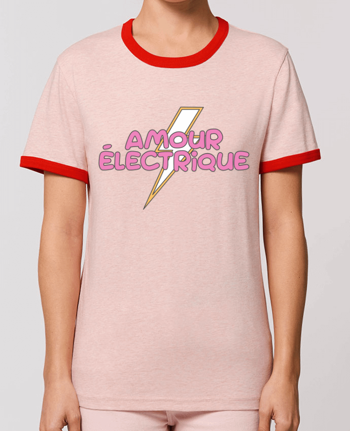 T-Shirt Contrasté Unisexe Stanley RINGER Amour électrique por tunetoo