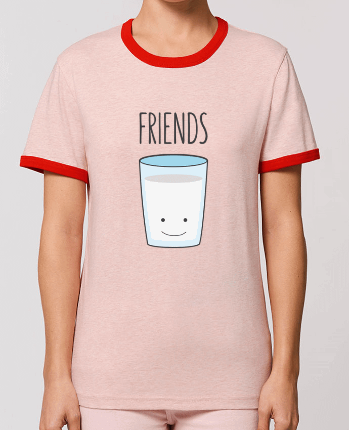 T-Shirt Contrasté Unisexe Stanley RINGER BFF - Cookies & Milk 2 by tunetoo