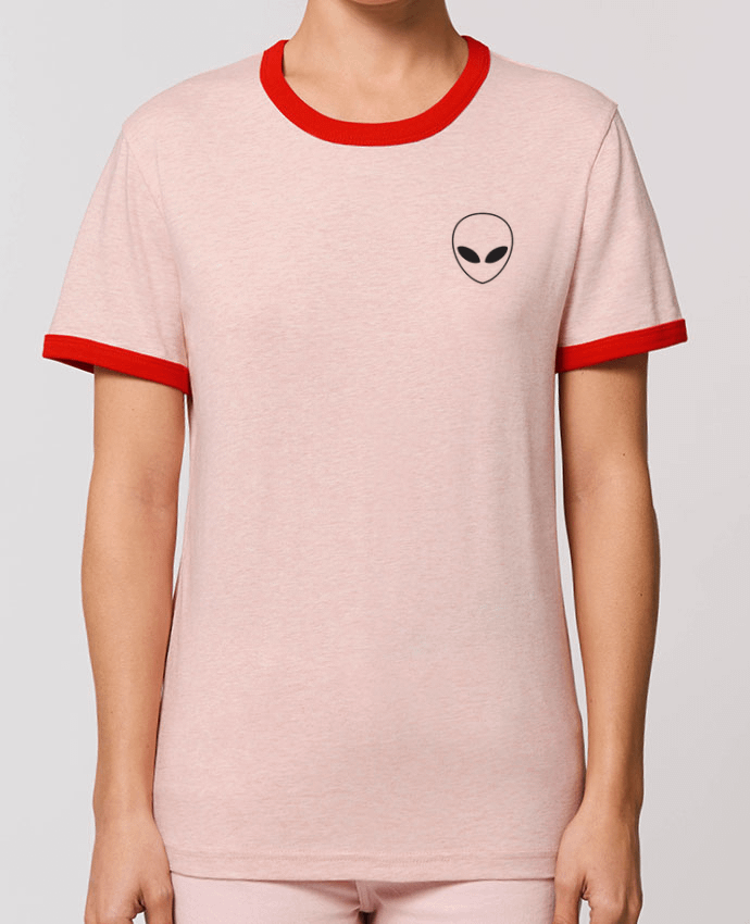T-Shirt Contrasté Unisexe Stanley RINGER Alien and Planet por tunetoo