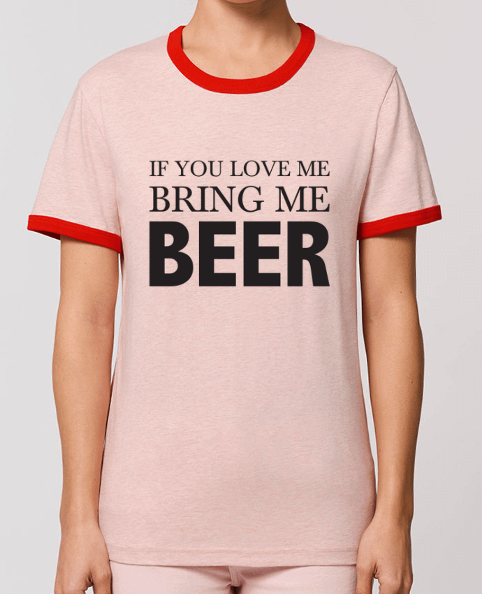 T-Shirt Contrasté Unisexe Stanley RINGER Bring me beer por tunetoo