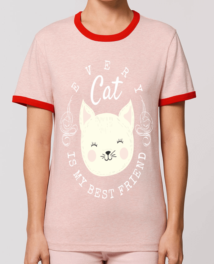 T-Shirt Contrasté Unisexe Stanley RINGER every cat is my best friend by livelongdesign