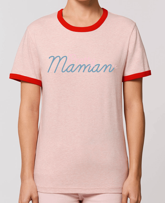 T-Shirt Contrasté Unisexe Stanley RINGER Pretty maman by tunetoo