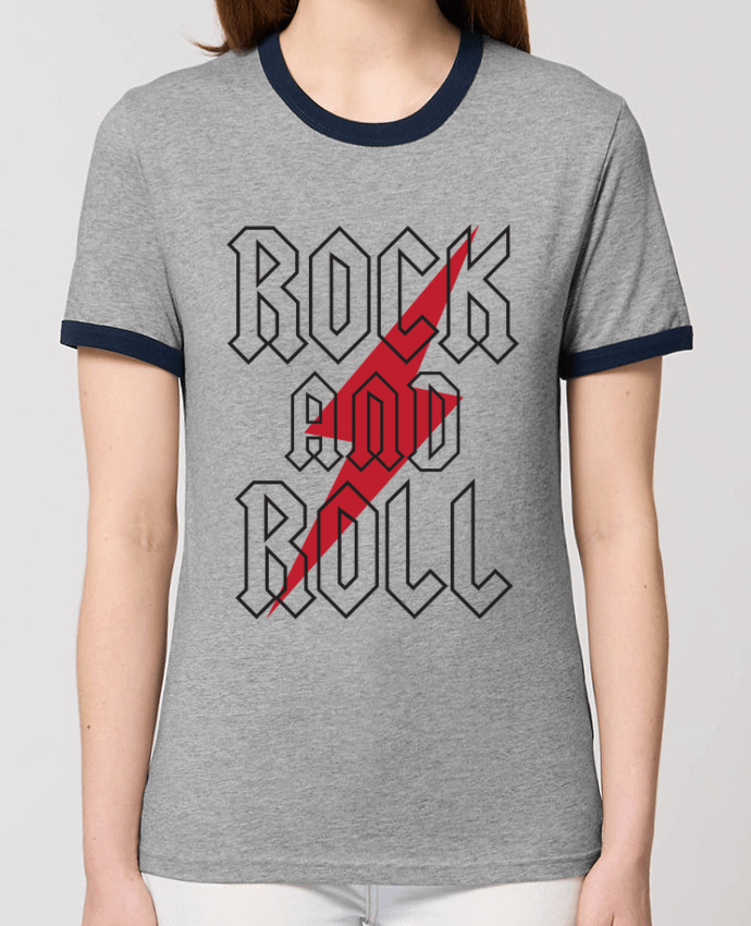 T-Shirt Contrasté Unisexe Stanley RINGER Rock And Roll por Freeyourshirt.com