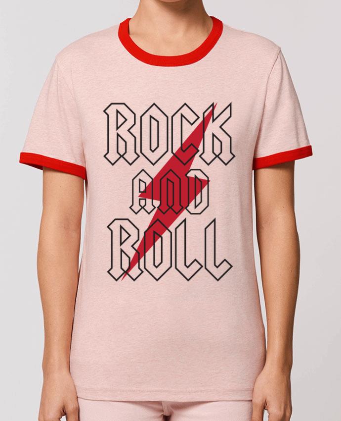 T-Shirt Contrasté Unisexe Stanley RINGER Rock And Roll por Freeyourshirt.com