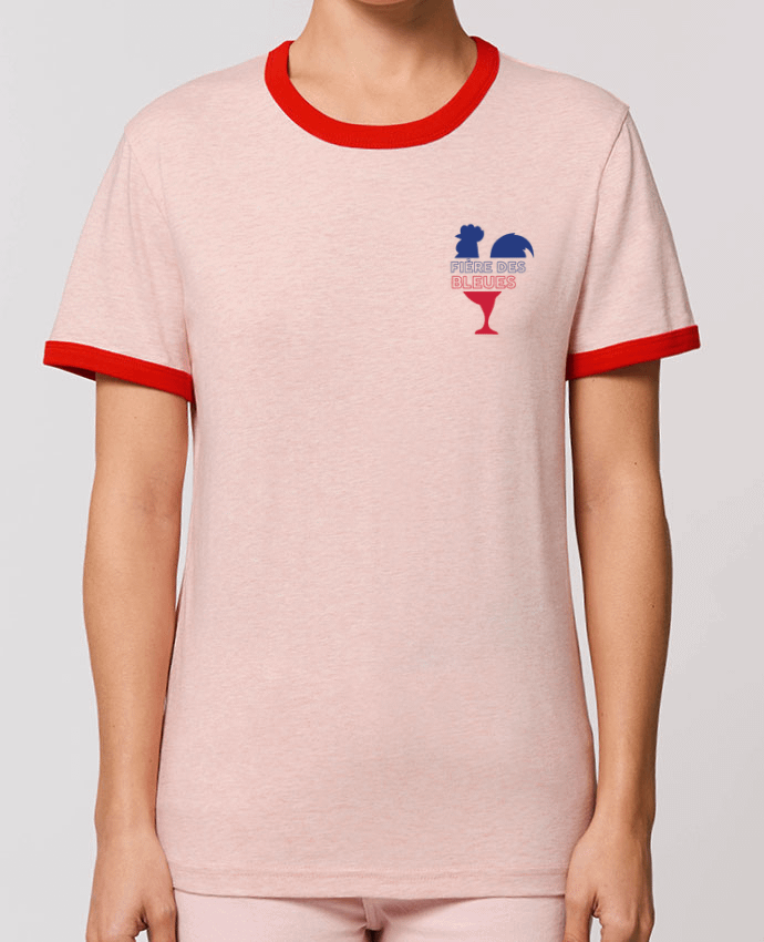 T-Shirt Contrasté Unisexe Stanley RINGER Fière des bleues by tunetoo