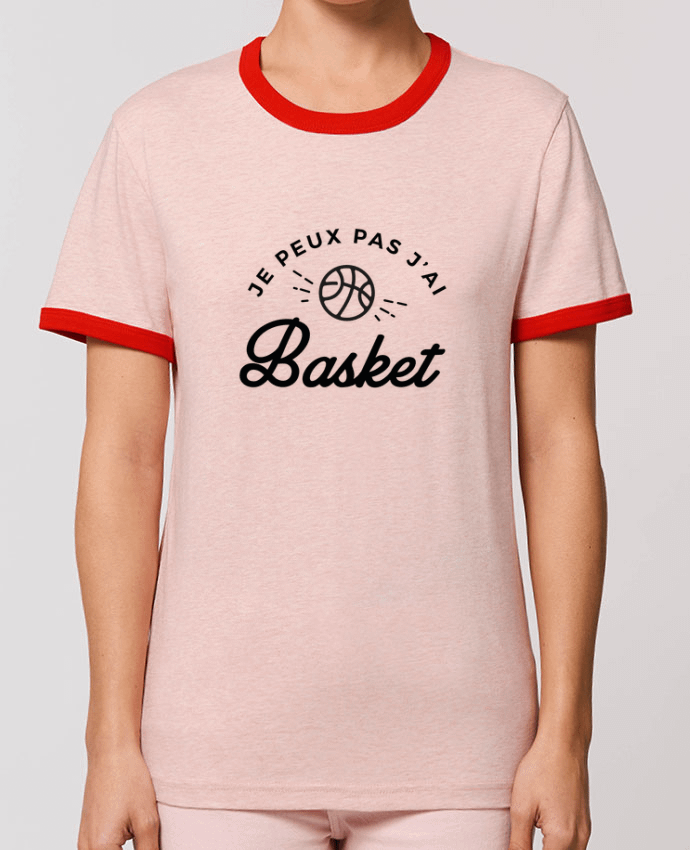 T-Shirt Contrasté Unisexe Stanley RINGER Je peux pas j'ai Basket by Nana