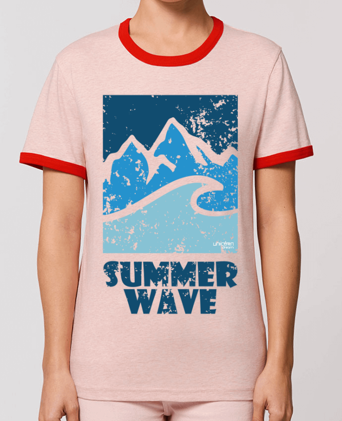 T-Shirt Contrasté Unisexe Stanley RINGER SummerWAVE-02 por Marie