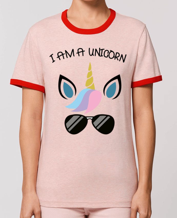 T-Shirt Contrasté Unisexe Stanley RINGER i am a unicorn por jorrie