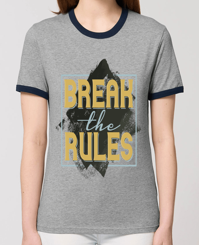 T-Shirt Contrasté Unisexe Stanley RINGER Break the rules by Perfect designers