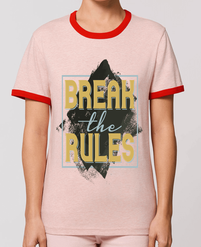 T-Shirt Contrasté Unisexe Stanley RINGER Break the rules por Perfect designers