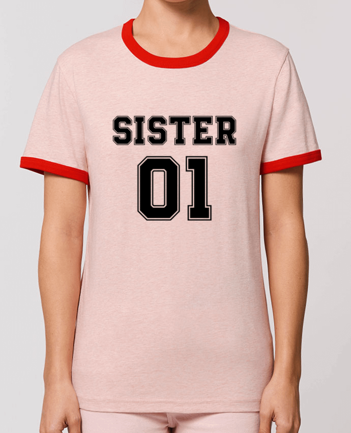 T-Shirt Contrasté Unisexe Stanley RINGER Sister 01 by tunetoo