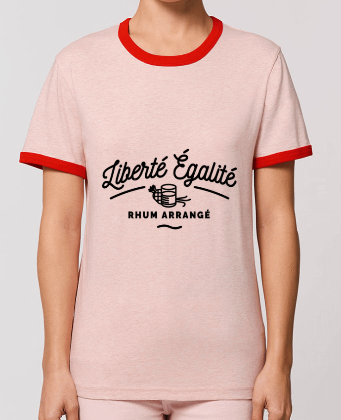 T-Shirt Contrasté Unisexe Stanley RINGER Liberté égalité Rhum Arrangé por Rustic