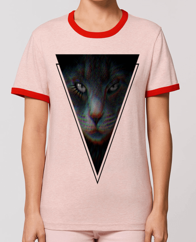 T-Shirt Contrasté Unisexe Stanley RINGER DarkCat por ThibaultP