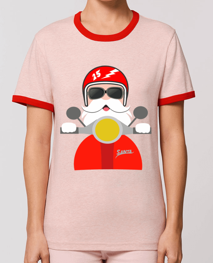 T-shirt Navidad en moto Santa Claus par Giuraf