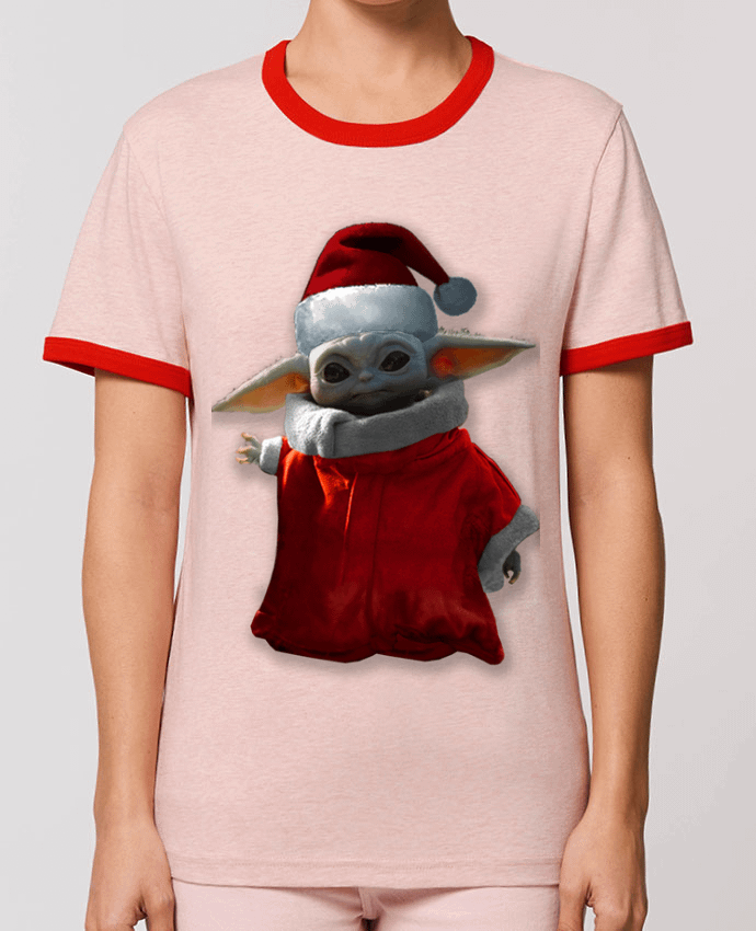 T-Shirt Contrasté Unisexe Stanley RINGER Baby Yoda lutin de Noël by Kaarto