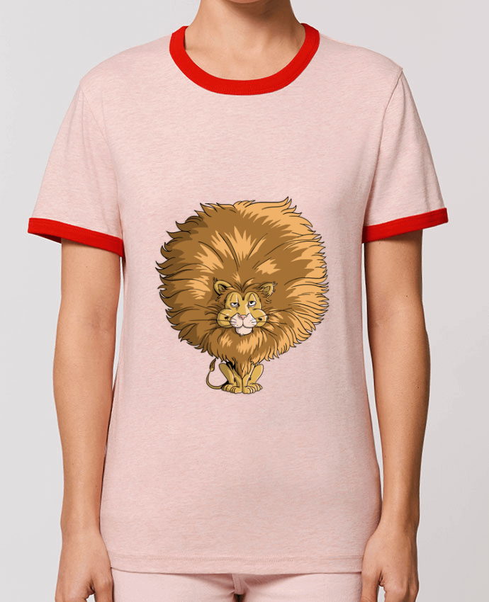 T-Shirt Contrasté Unisexe Stanley RINGER Lion à grosse crinière por Tomi Ax - tomiax.fr