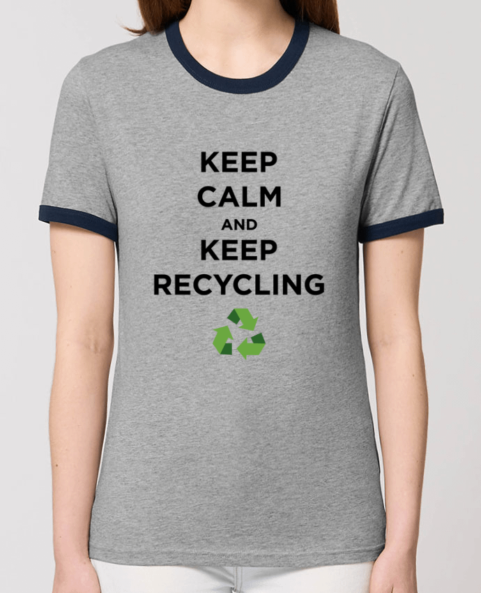 T-shirt Keep calm and keep recycling par tunetoo