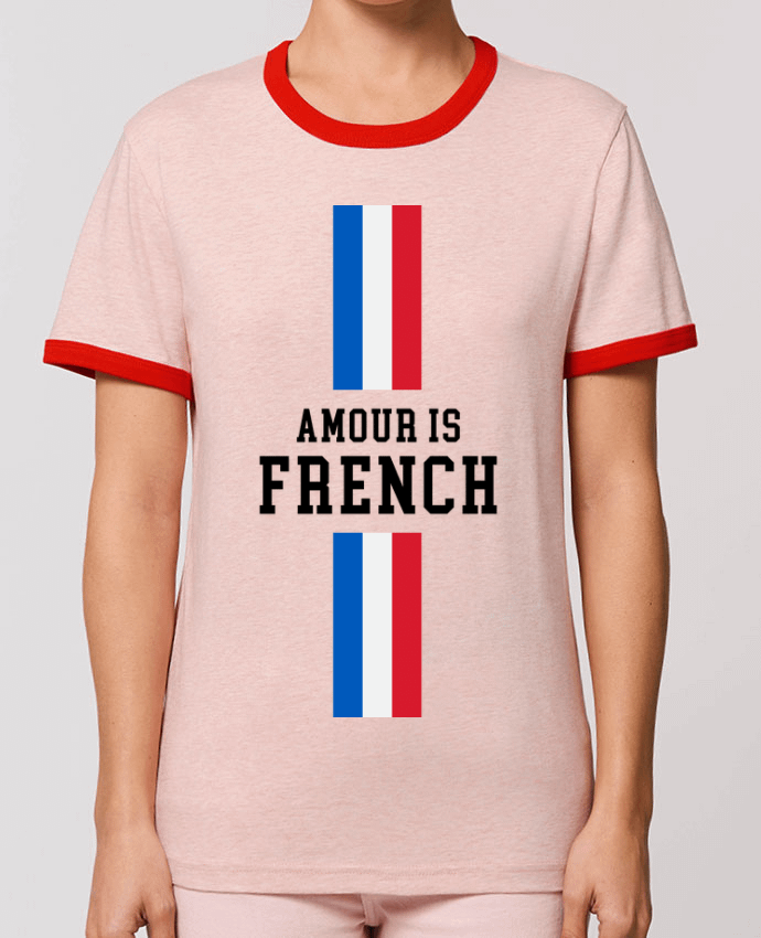 T-Shirt Contrasté Unisexe Stanley RINGER AMOUR is FRENCH® by AMOUR IS FRENCH
