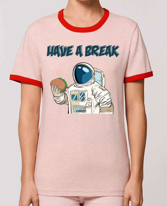 T-Shirt Contrasté Unisexe Stanley RINGER astronaute - have a break por jorrie