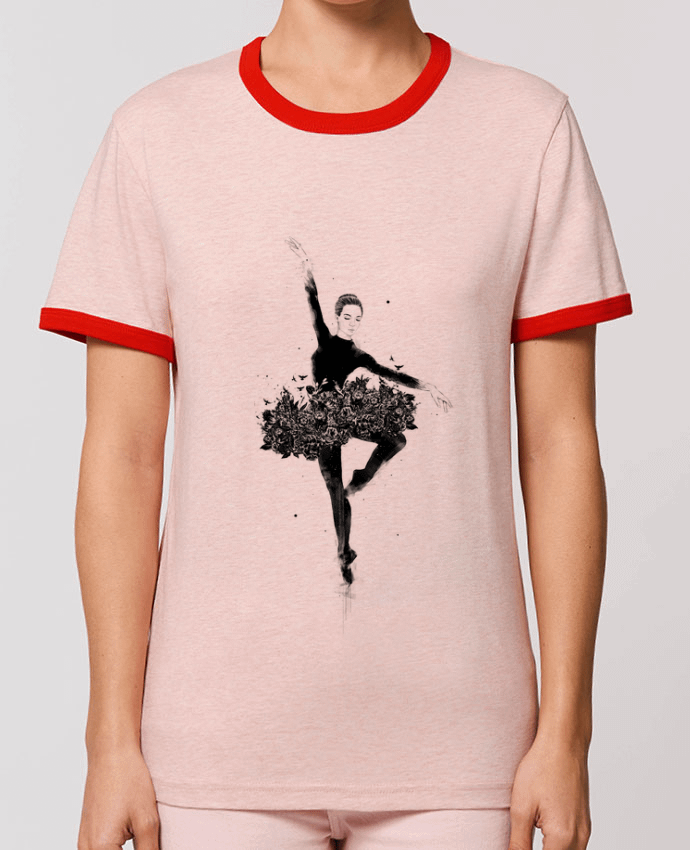 T-Shirt Contrasté Unisexe Stanley RINGER Floral dance por Balàzs Solti
