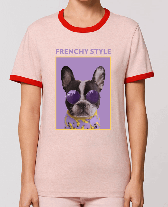 T-Shirt Contrasté Unisexe Stanley RINGER Frenchy Style by La boutique de Laura