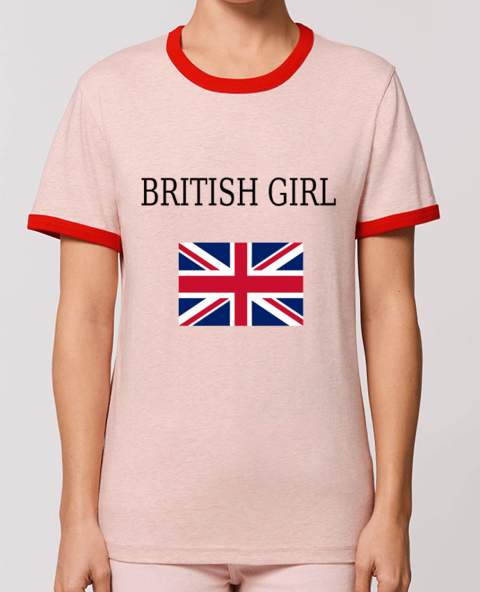 T-Shirt Contrasté Unisexe Stanley RINGER BRITISH GIRL por Dott