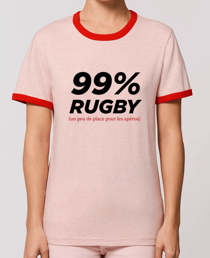 T-Shirt Contrasté Unisexe Stanley RINGER 99% Rugby por tunetoo