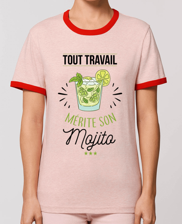 T-shirt Tout travail mérite son mojito par La boutique de Laura