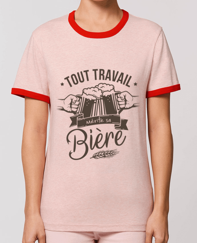 T-shirt Tout travail mérite sa bière par La boutique de Laura