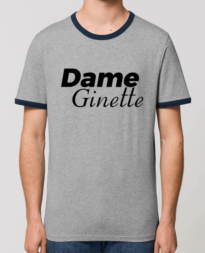 Unisex ringer t-shirt Ringer Dame Ginette by tunetoo