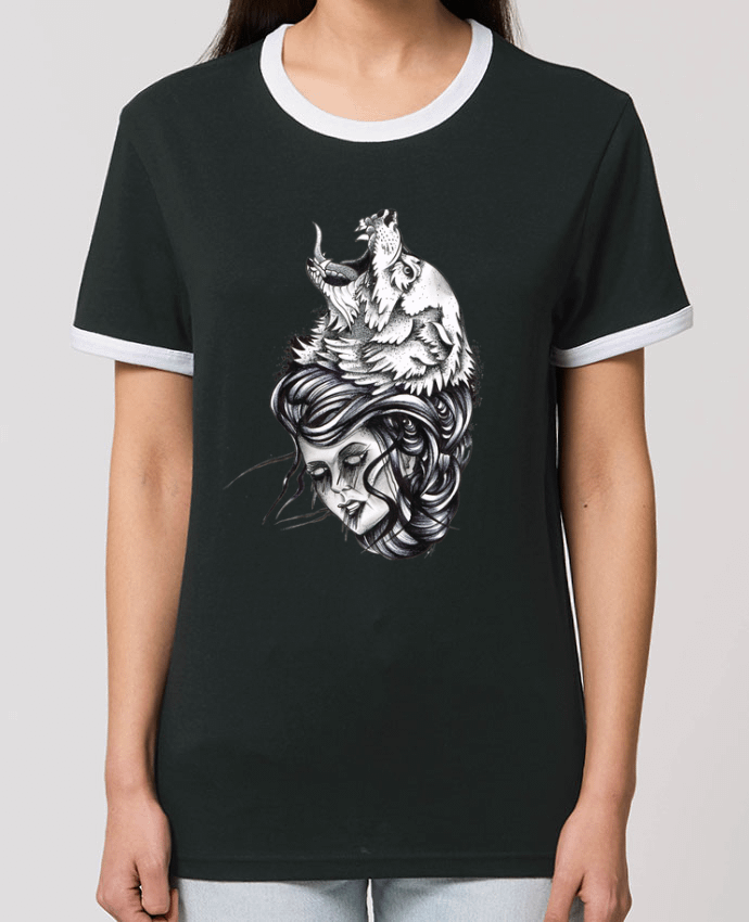 T-shirt Femme & Loup par david