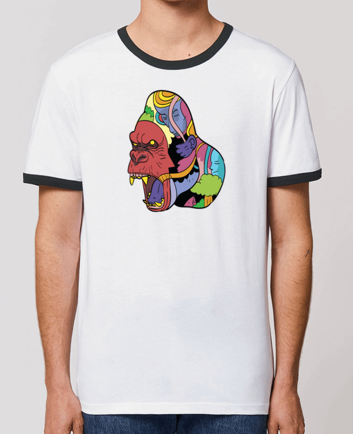 Unisex ringer t-shirt Ringer wrathofnature by Arya Mularama