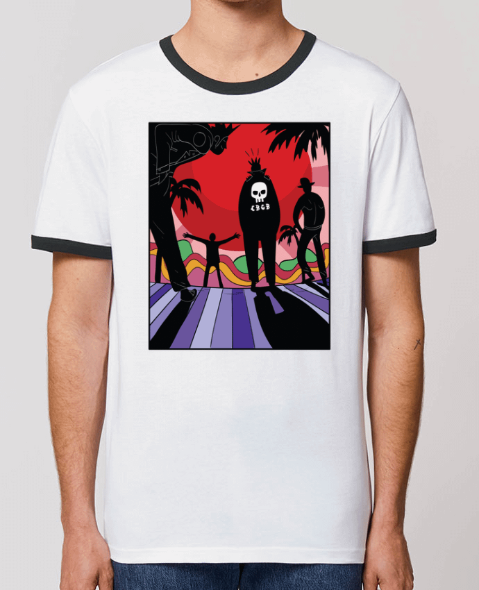 Unisex ringer t-shirt Ringer redhotmoon by Arya Mularama