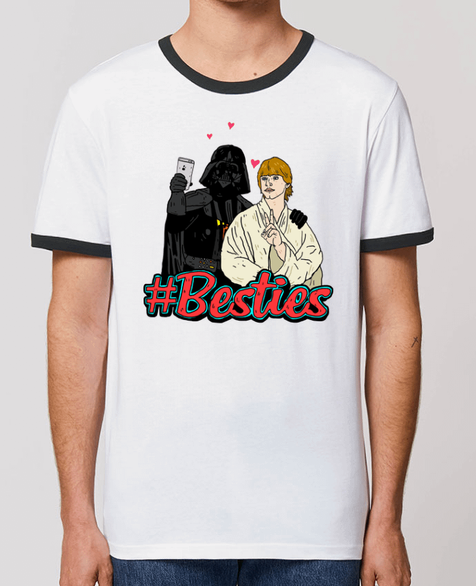 CAMISETA BORDES EN CONTRASTE UNISEX Stanley RINGER #Besties Star Wars por Nick cocozza