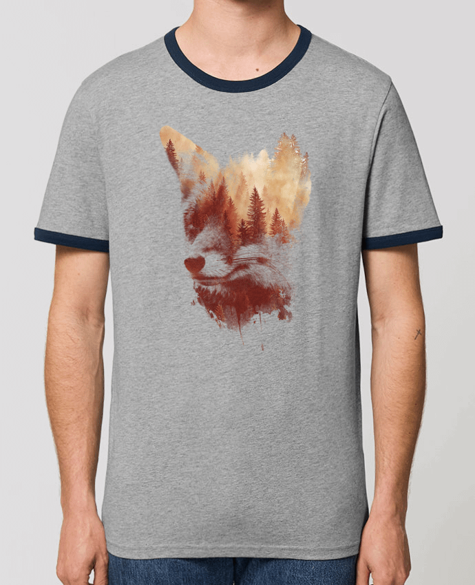 Unisex ringer t-shirt Ringer Blind fox by robertfarkas