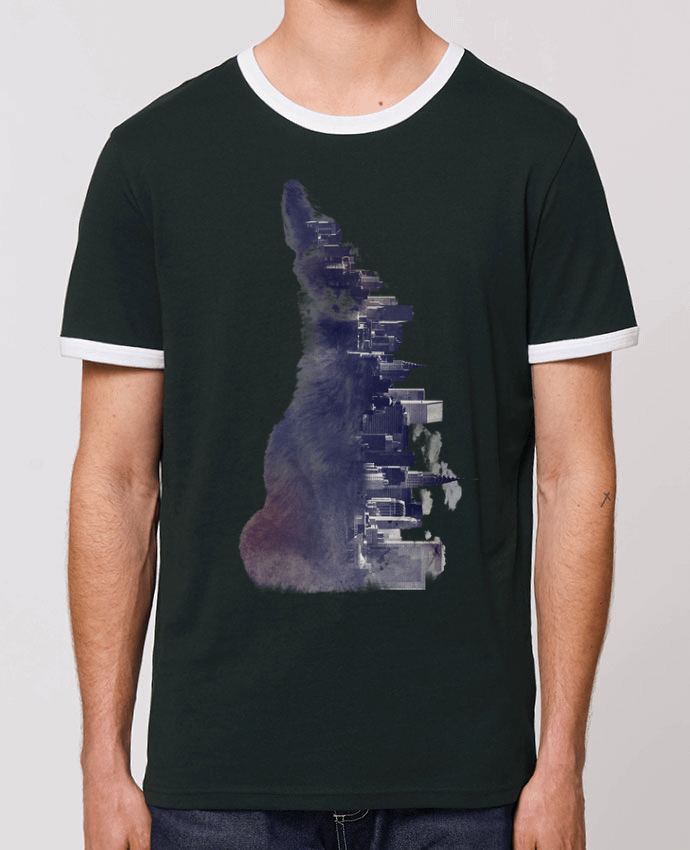 T-Shirt Contrasté Unisexe Stanley RINGER Fox from the city by robertfarkas