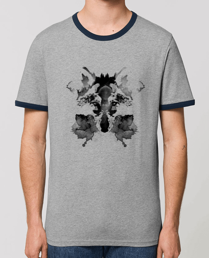 T-Shirt Contrasté Unisexe Stanley RINGER Rorschach by robertfarkas