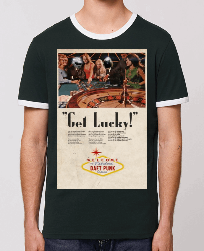 T-Shirt Contrasté Unisexe Stanley RINGER Get Lucky by 