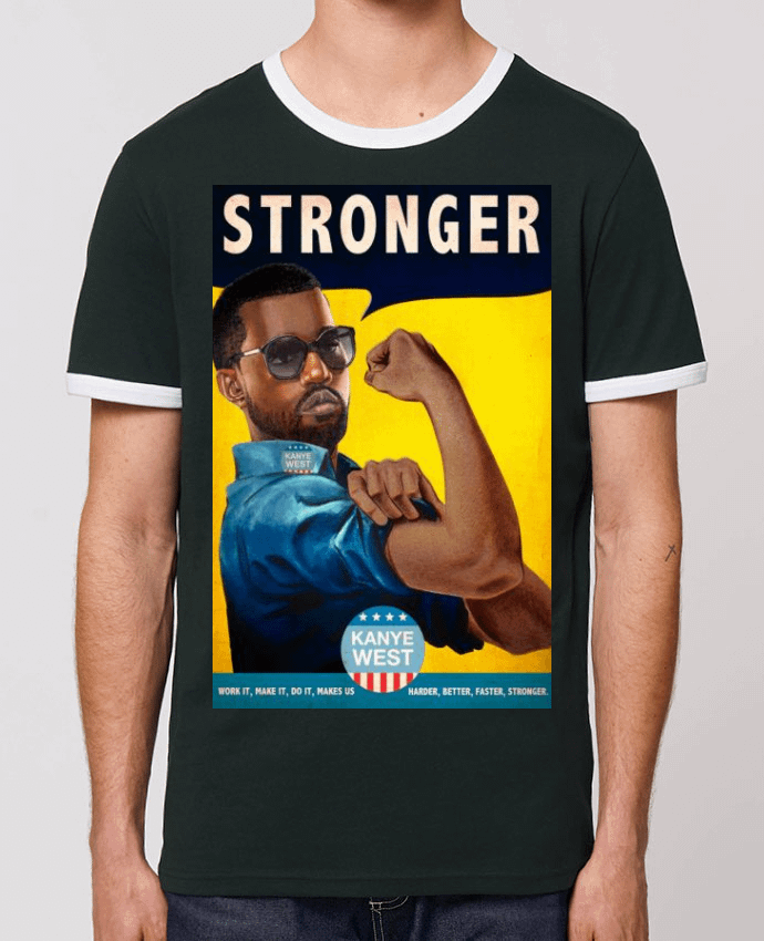 Unisex ringer t-shirt Ringer Stronger by 